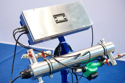 Industrial stainless-steel UV water sterilization system for safe drinking water
