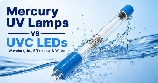 UV lamps and UVC LEDs compared for water disinfection