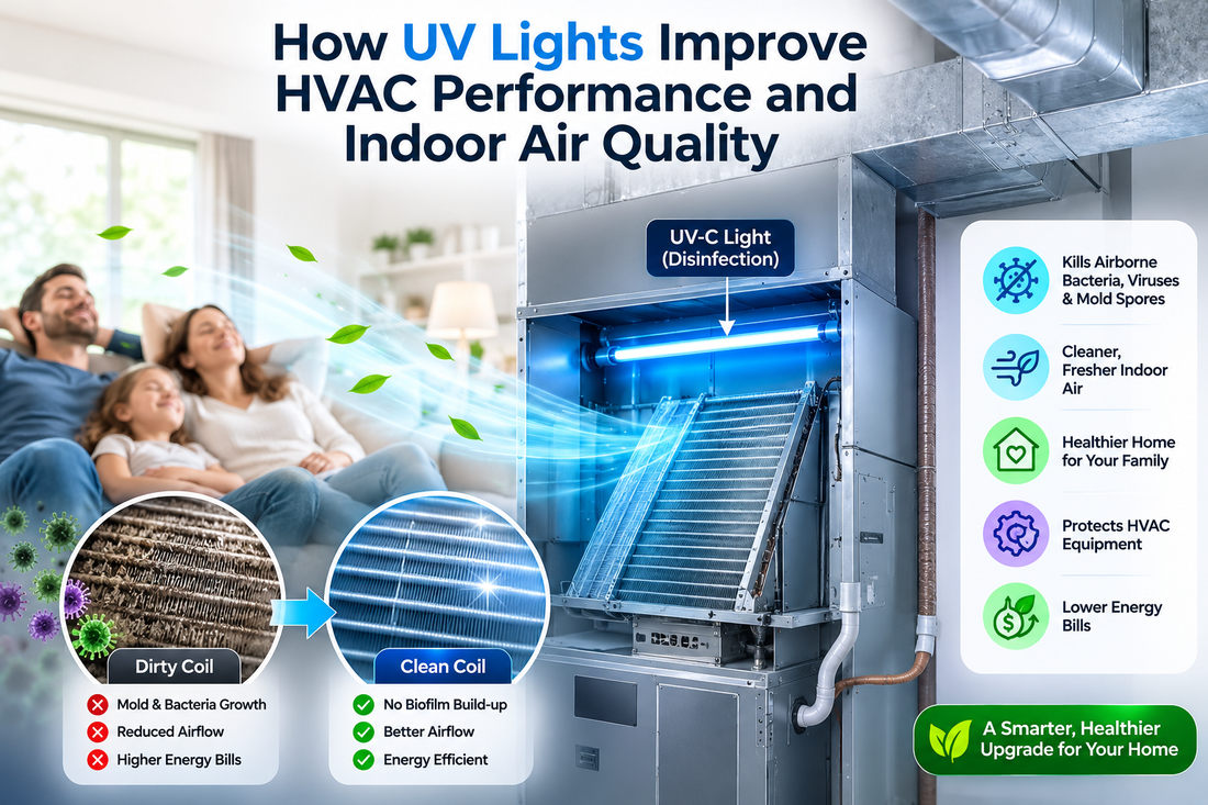 How UV Lights Improve HVAC Performance and Indoor Air Quality