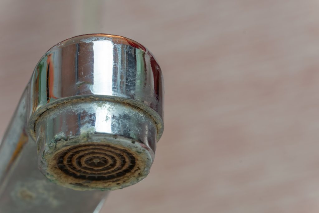 Copper Oxide Corrosion on Sink Faucet